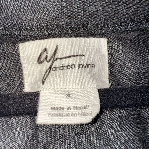 Andrea Jovine Sz L Linen Cardigan/Jacket Minimalist Lagenlook Boho - Picture 4 of 11